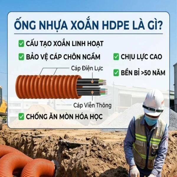 ỐNG NHỰA XOẮN HDPE LÀ GÌ?