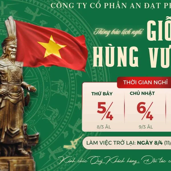 THÔNG BÁO LỊCH NGHỈ LỄ GIỖ TỔ HÙNG VƯƠNG 2025